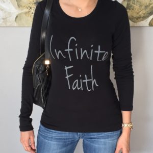 Infinite Faith Black Long Sleeve Top