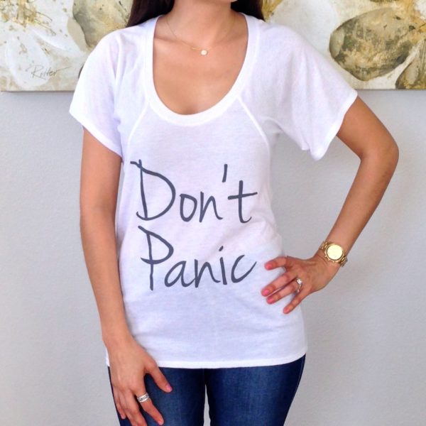 Don't Panic Flowy T-Shirt