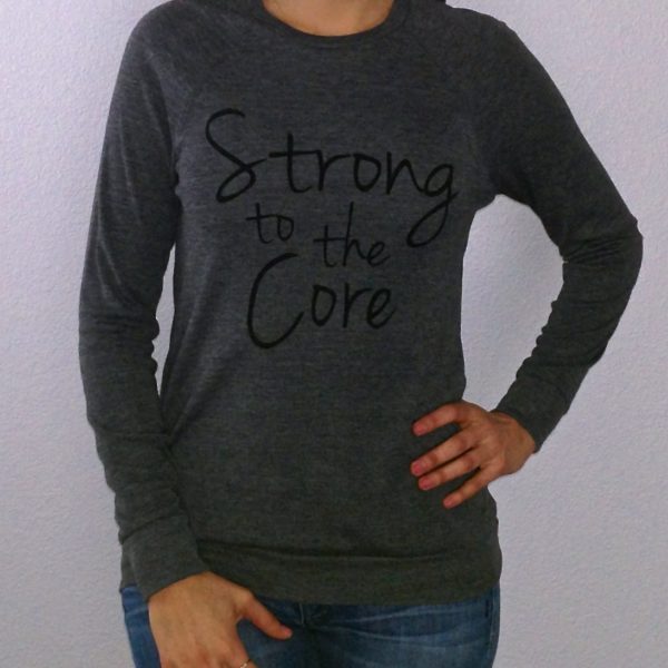 Strong to the Core Charcoal Lightweight Sweater